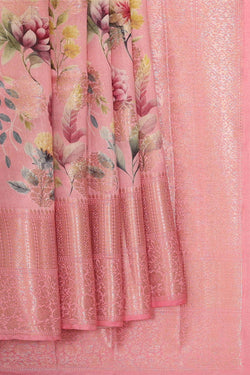 Image of Light Pink Silk Saree
