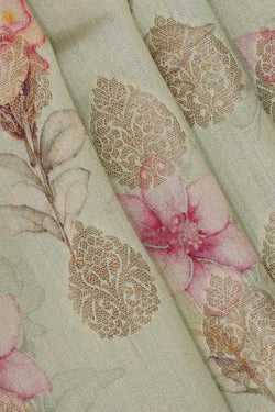 Image of Cream Silk Saree
