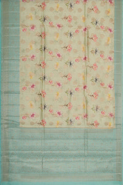 Image of Cream Silk Saree
