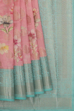 Image of Pink Silk Saree