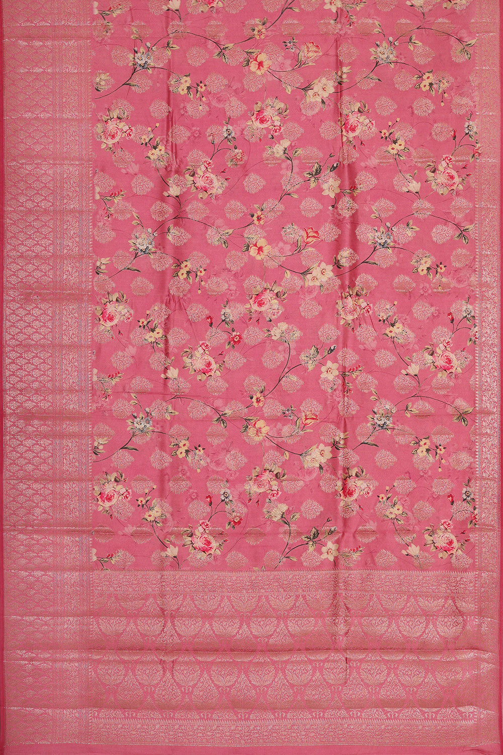 Pink Silk Saree