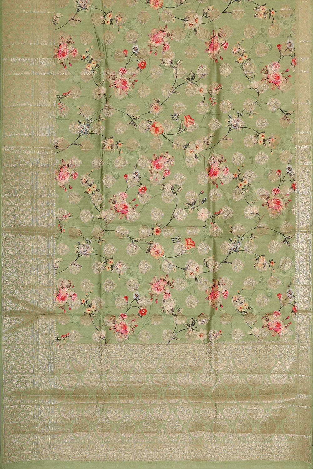 Pista Green Silk Saree