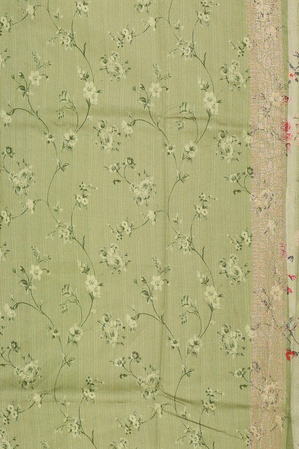 Pista Green Silk Saree