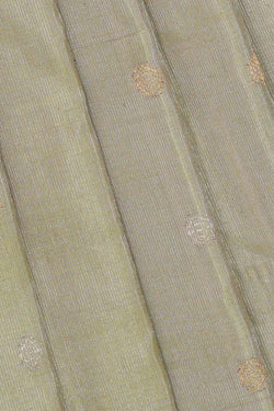 Image of Gadwal Silk Light Pista Green Tissue Saree