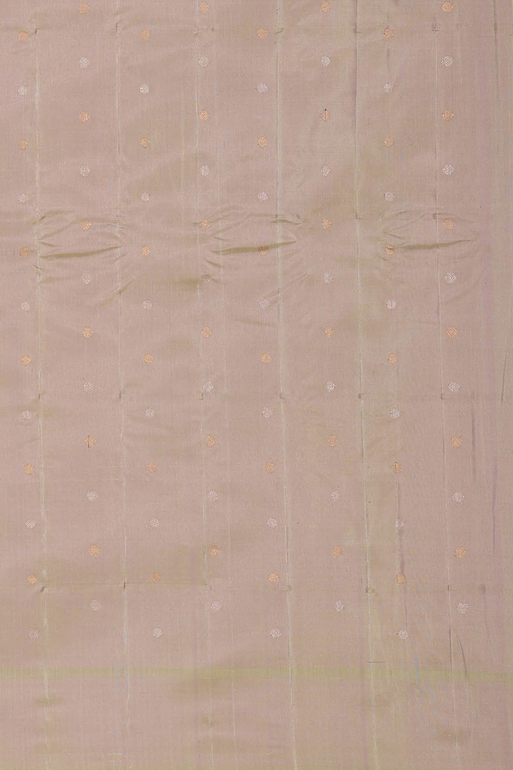 Image of Gadwal Silk Light Pista Green Tissue Saree