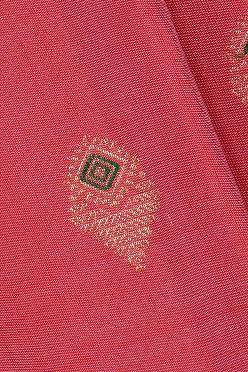 Image of Gadwal Silk Peach Pink Saree