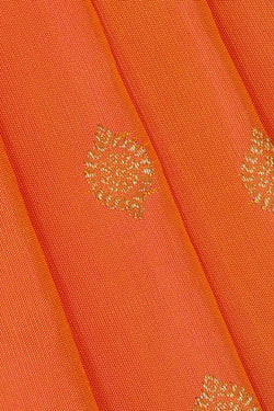 Image of Gadwal Silk Orange Saree