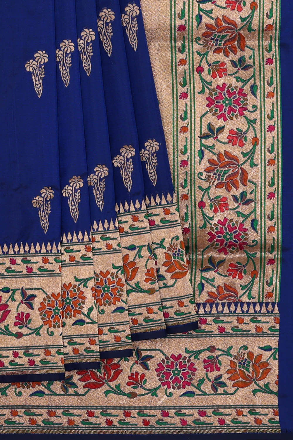 Image of Banarasi Silk Royal Blue Saree