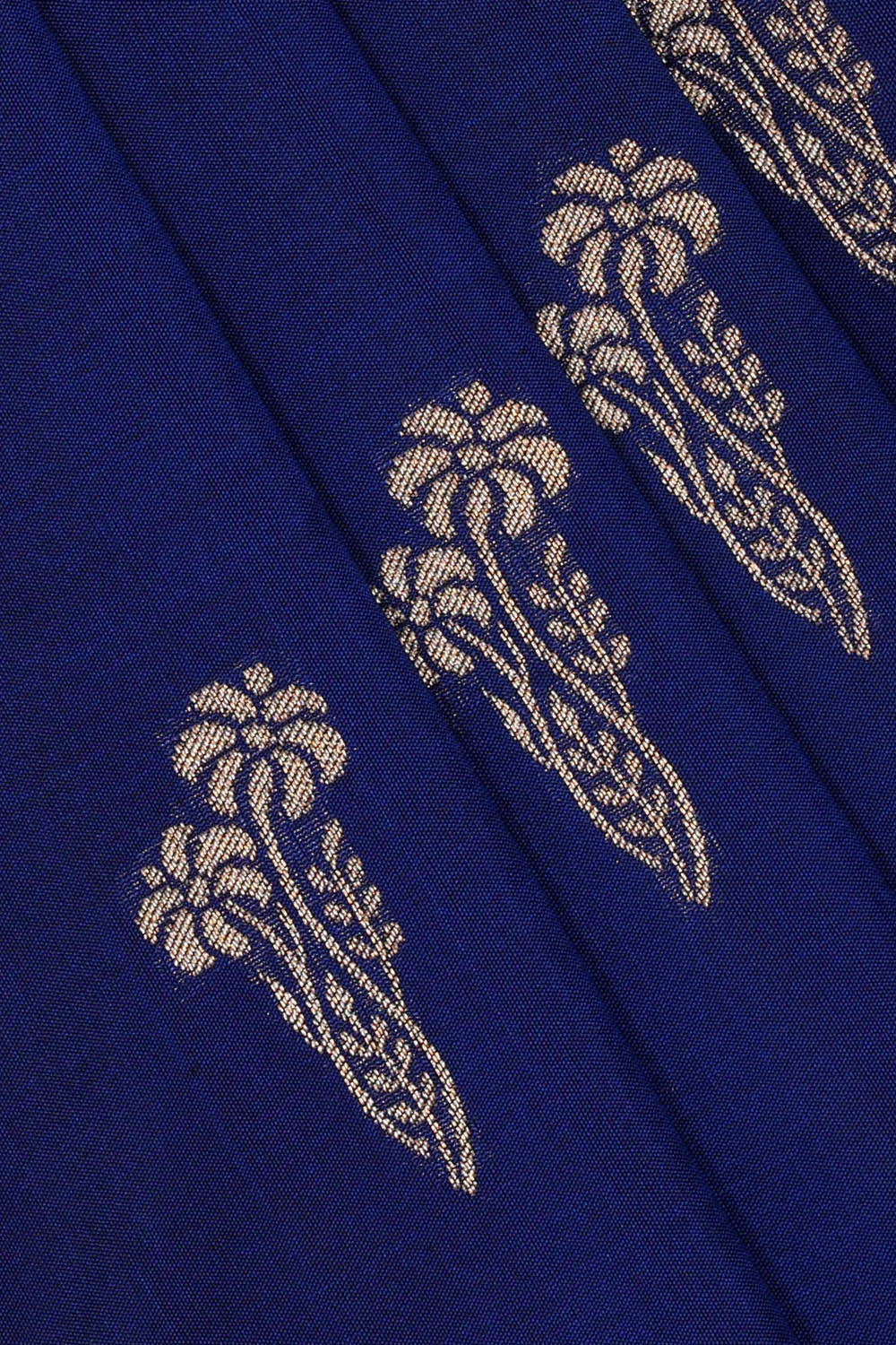 Image of Banarasi Silk Royal Blue Saree