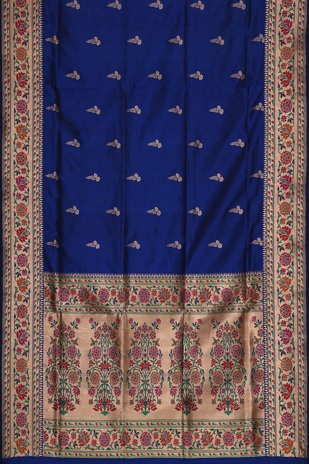 Image of Banarasi Silk Royal Blue Saree