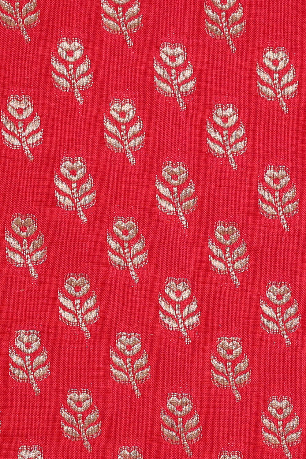 Image of Banarasi Silk Red Saree