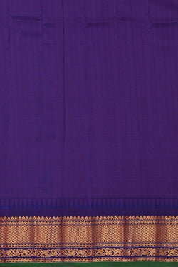 Image of Gadwal Silk Peach Saree