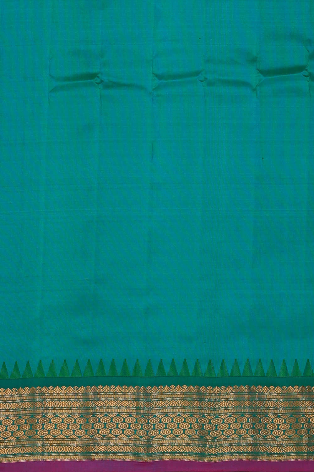 Gadwal Silk Red Saree