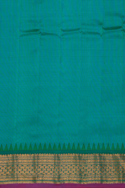 Image of Gadwal Silk Red Saree