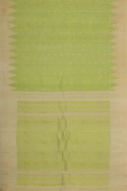 Image of Gadwal Silk Pista Green Saree