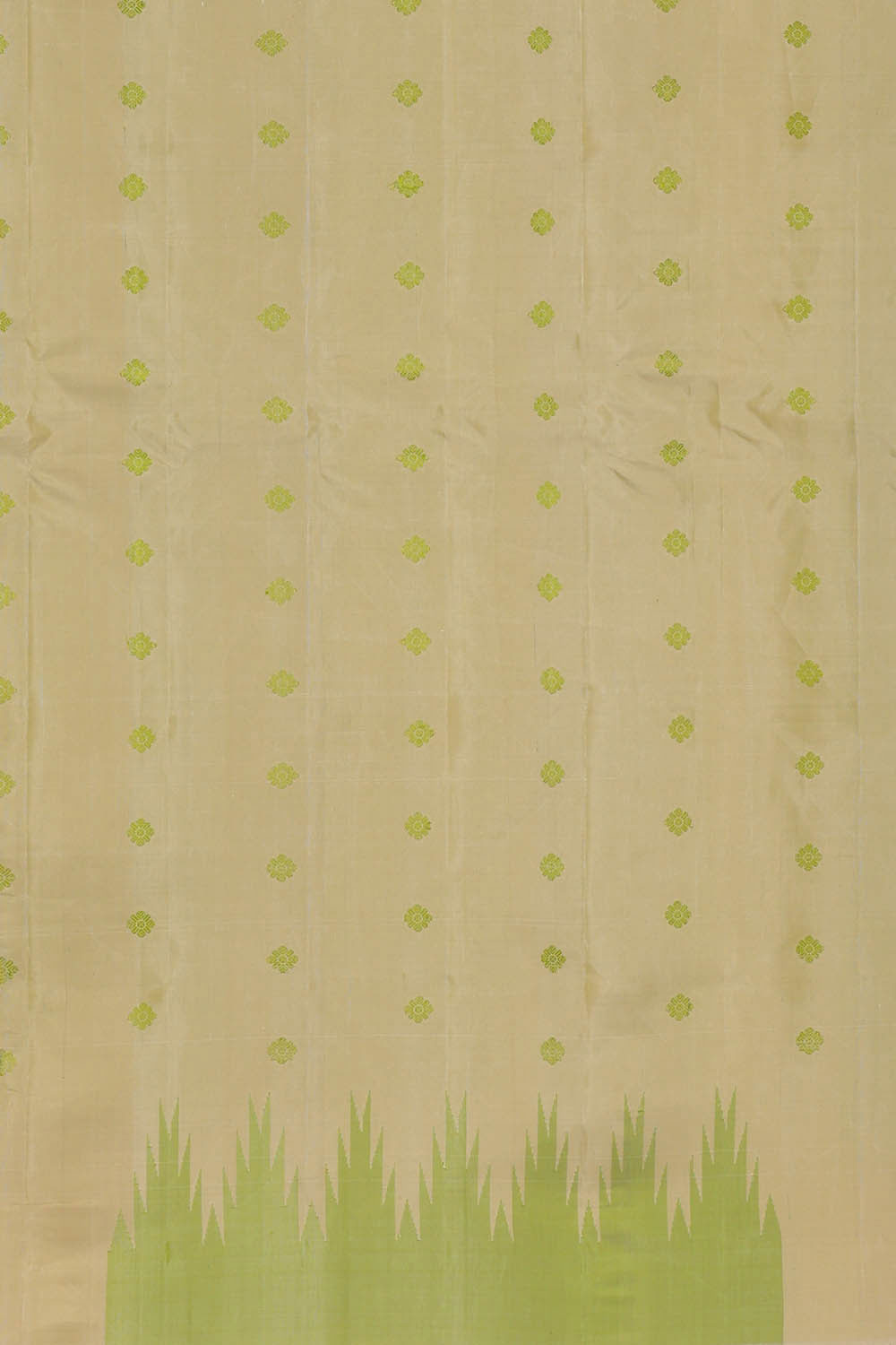 Gadwal Silk Pista Green Saree