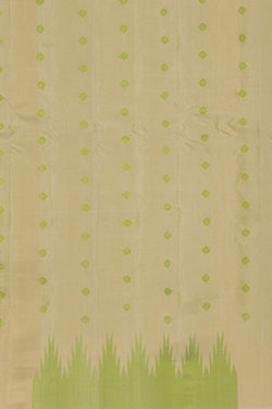 Image of Gadwal Silk Pista Green Saree
