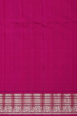 Image of Gadwal Silk Cream Saree