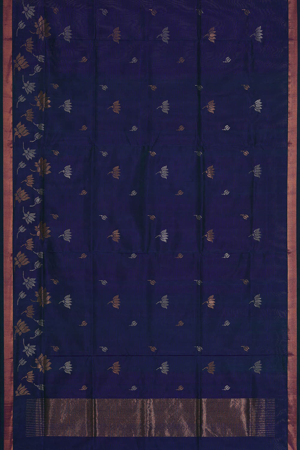 Uppada Silk Dark Blue Saree