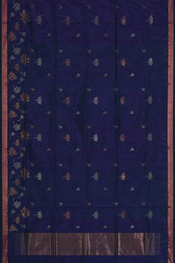 Image of Uppada Silk Dark Blue Saree