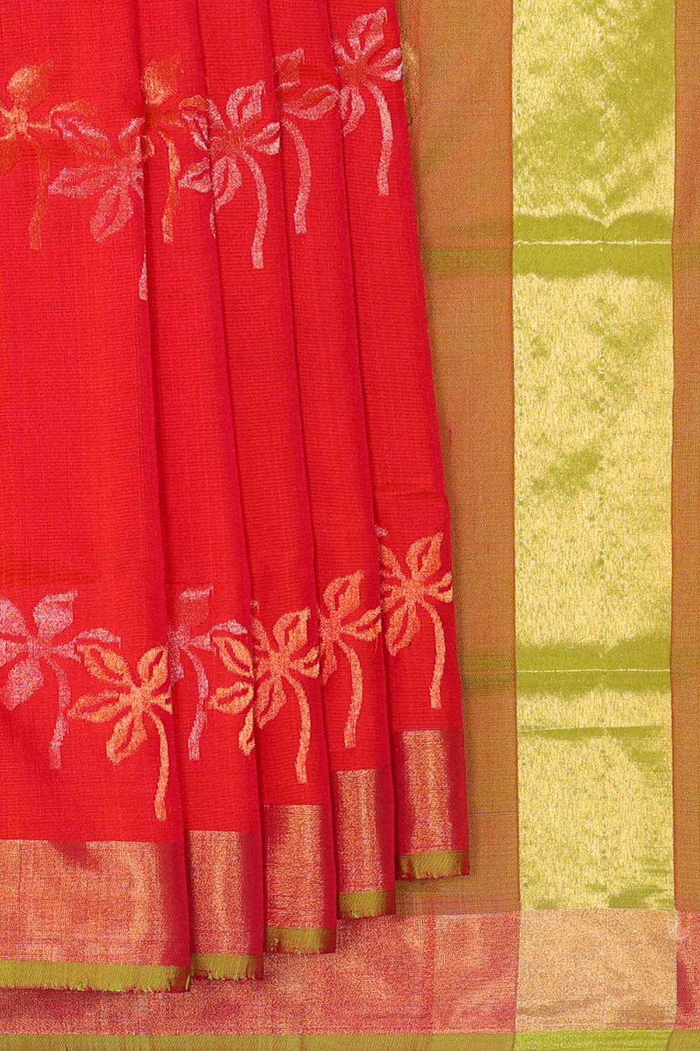Image of Uppada Silk Red Saree