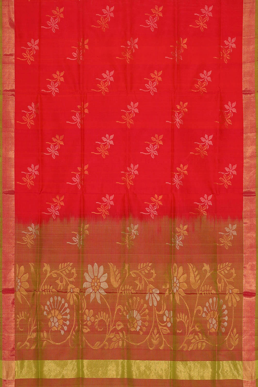 Image of Uppada Silk Red Saree