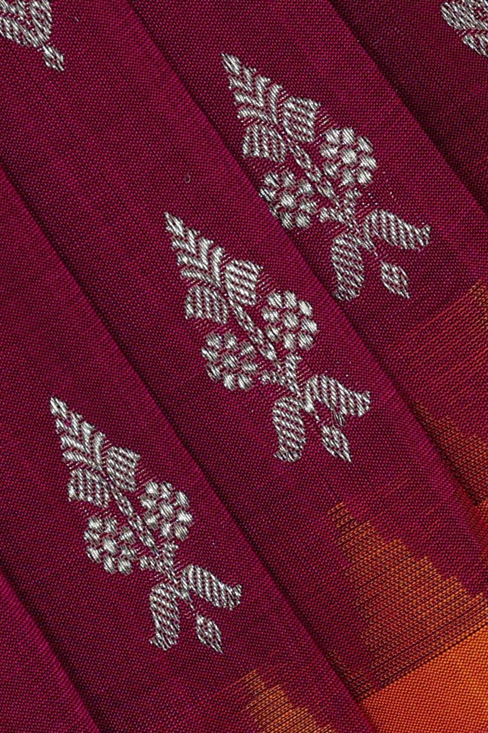 Image of Venkatagiri Silk Magenta Red Saree