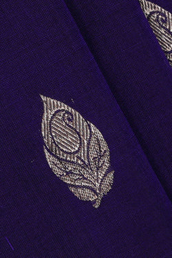 Image of Venkatagiri Silk Dark Blue Saree