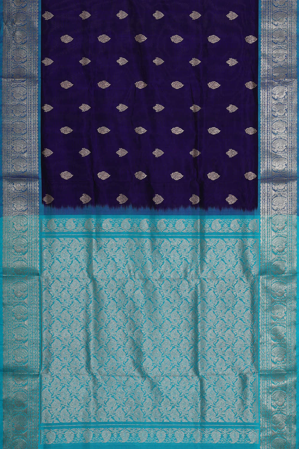 Venkatagiri Silk Dark Blue Saree