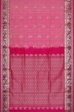Image of Venkatagiri Silk Pink Saree