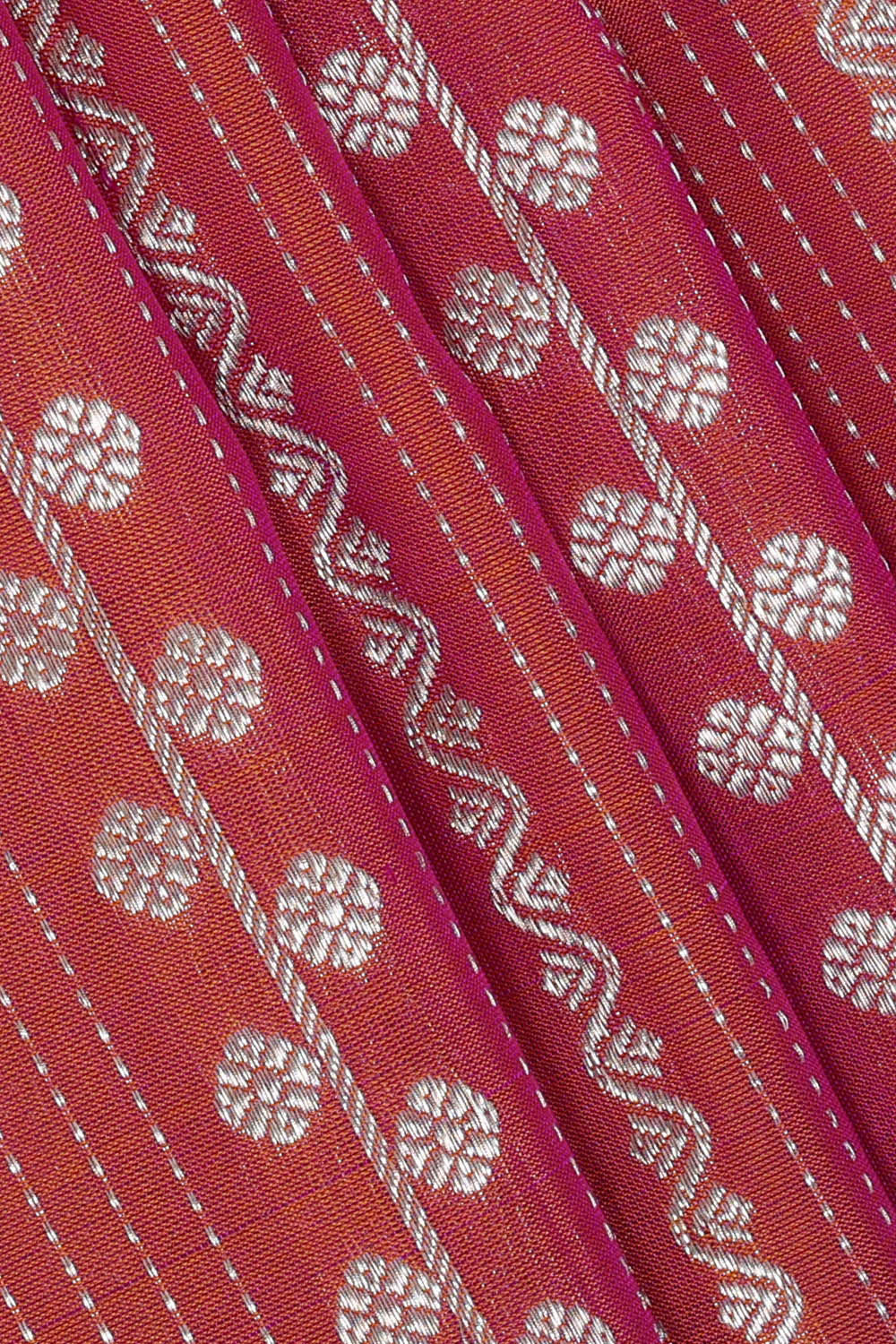 Venkatagiri Silk Dark Peach Saree