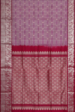 Image of Venkatagiri Silk Lavender Saree