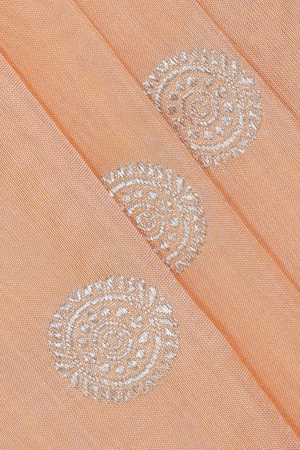 Venkatagiri Silk Light Peach Saree