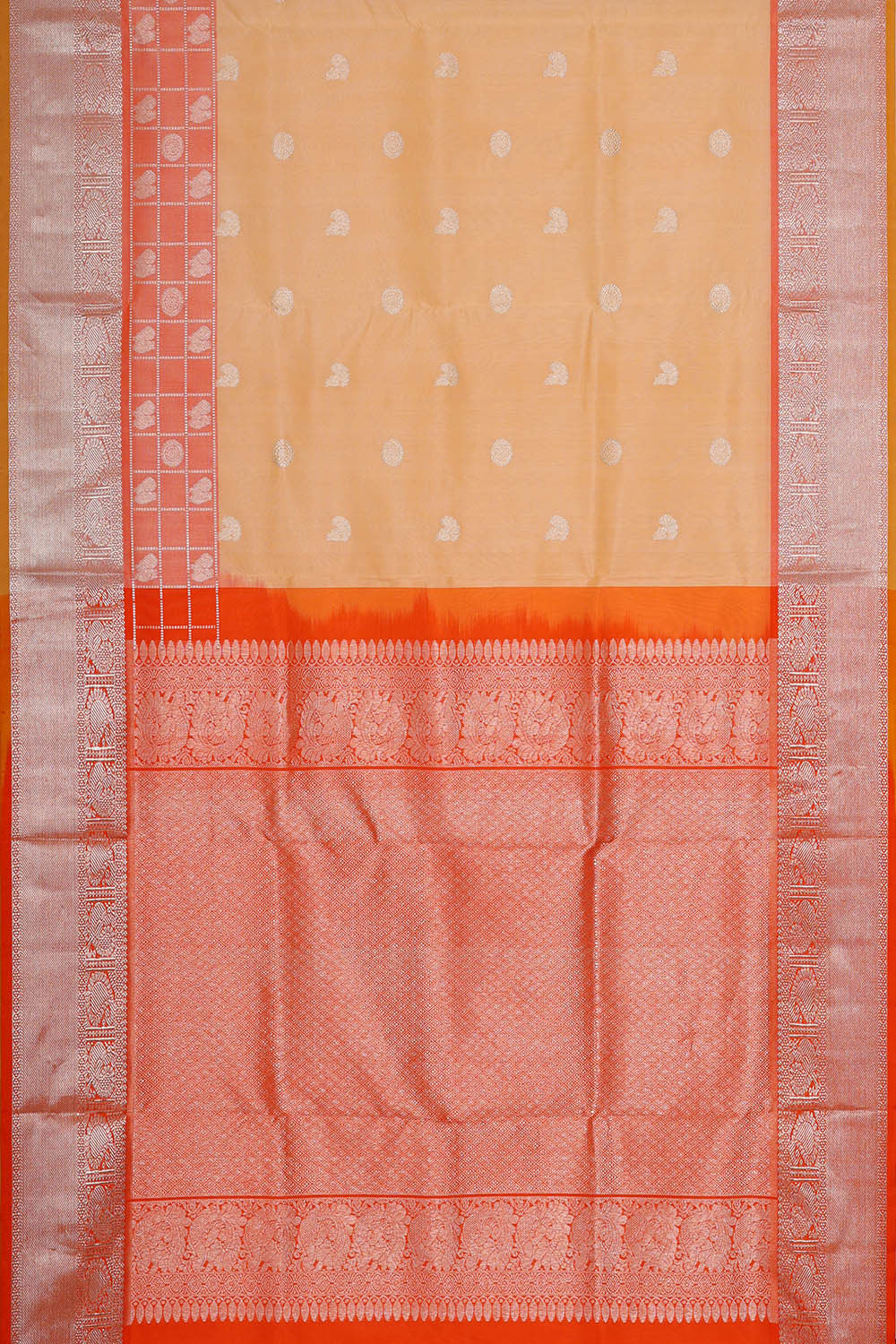 Venkatagiri Silk Light Peach Saree