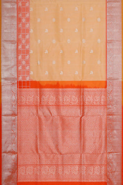 Image of Venkatagiri Silk Light Peach Saree