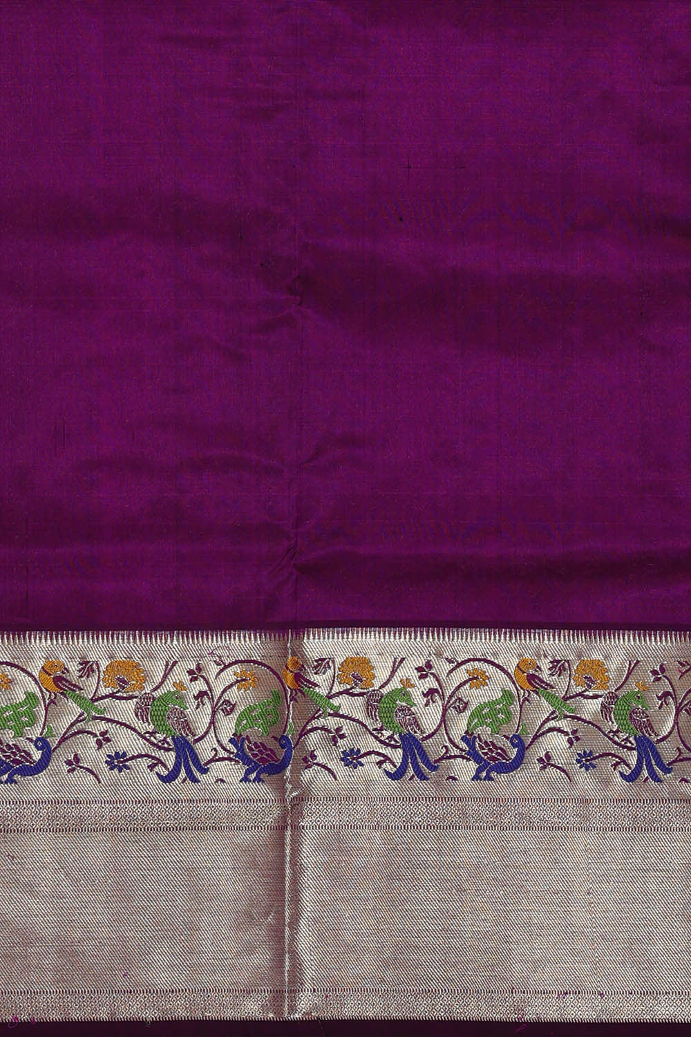Image of Venkatagiri Silk Purple Saree