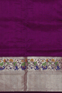 Image of Venkatagiri Silk Purple Saree