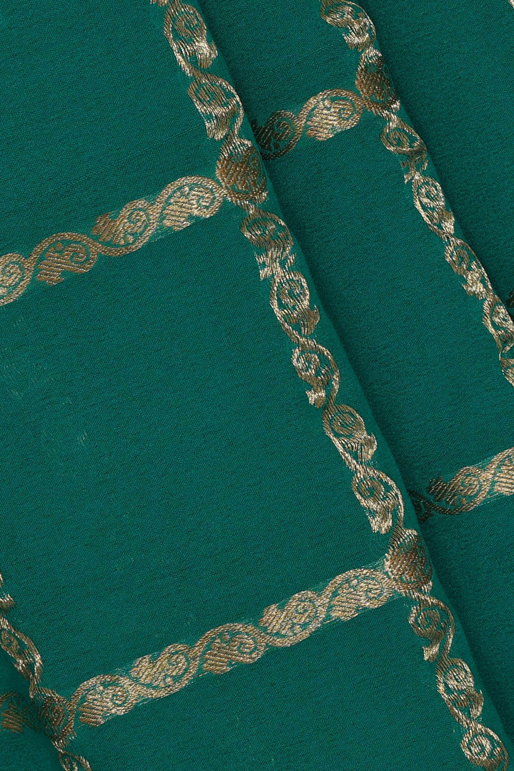 Image of Binny Georgette Deep Sea Green Saree