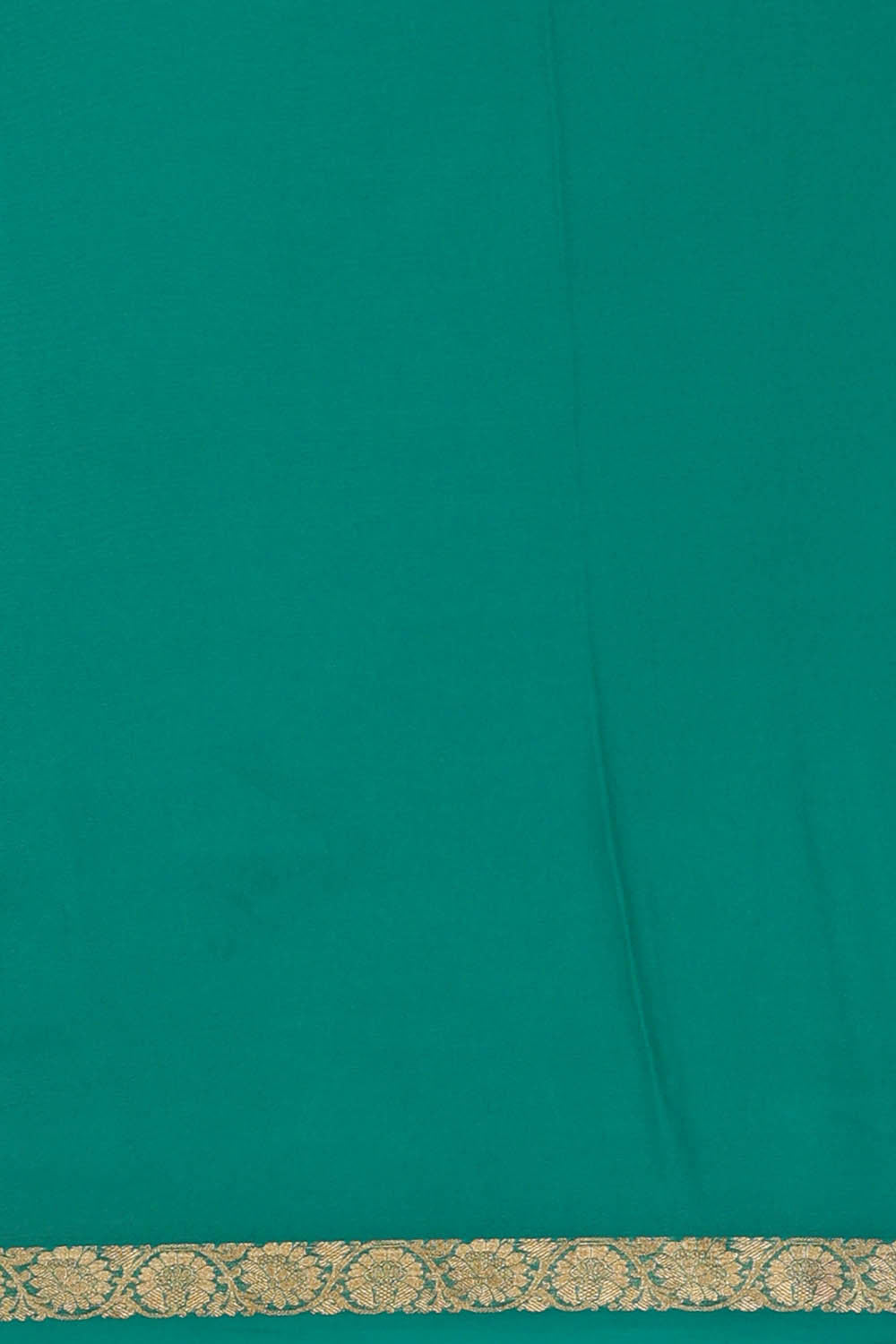 Binny Georgette Deep Sea Green Saree