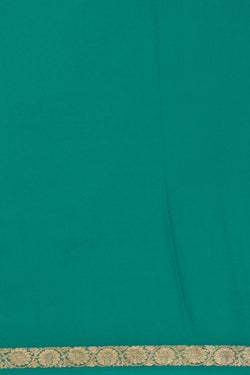 Image of Binny Georgette Deep Sea Green Saree