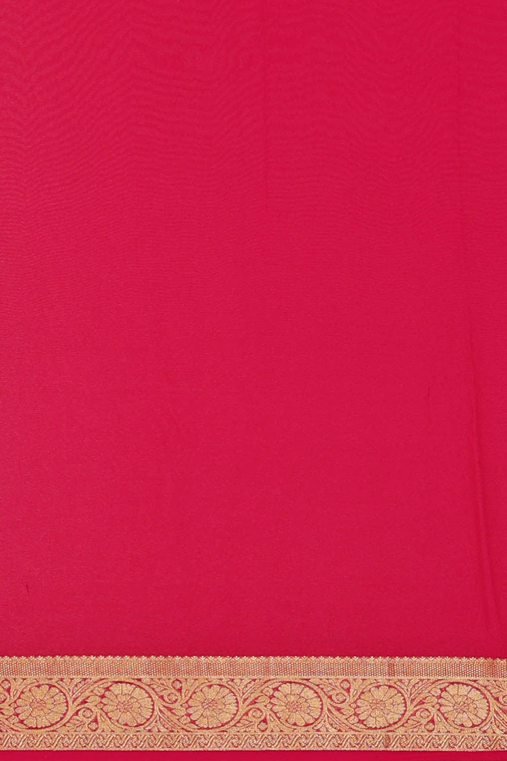 Binny Georgette Rani Pink Saree