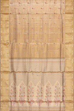 Image of Kanchipattu Gold Tissue Brocade Saree