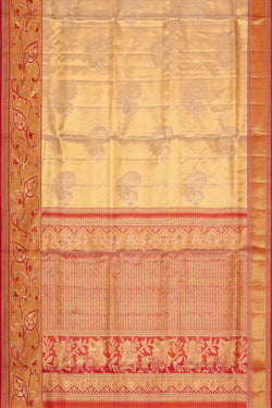 Image of Kanchipattu Gold Tissue Brocade Saree