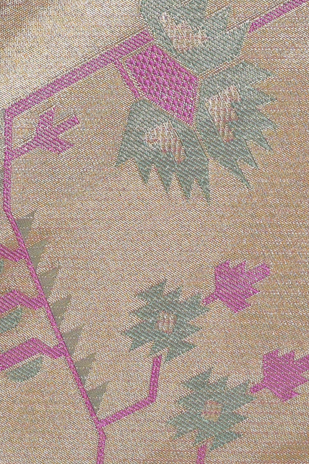 Kanchipattu Gold Tissue Brocade Saree