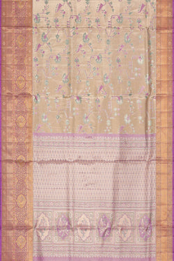 Image of Kanchipattu Gold Tissue Brocade Saree