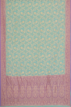 Image of Banarasi Georgette Sea Blue Saree
