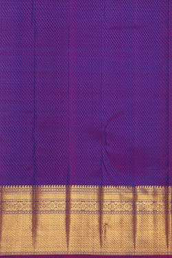 Image of Kanchipattu Teal Blue Brocade Saree