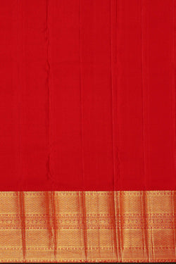 Image of Kanchipattu Red Brocade Saree
