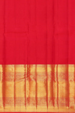 Image of Kanchipattu Red Brocade Saree
