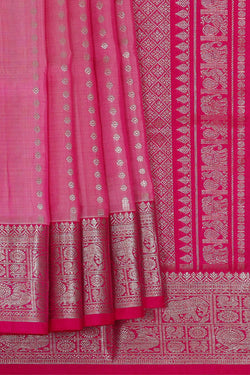 Image of Venkatagiri Silk Pink Saree